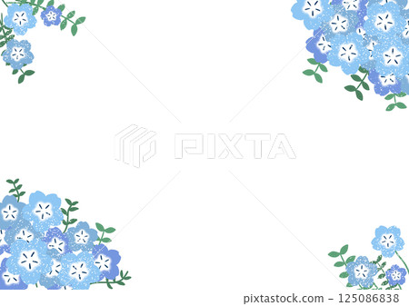 Nemophila simple frame 125086838
