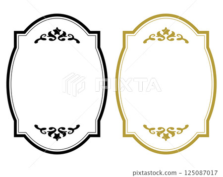 Antique star frame - black and gold - Antique star frame - black and gold - 125087017