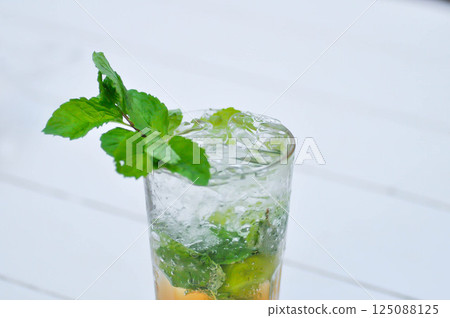 Mojito or cocktail ,mocktail or lime juice or lemon juice, lemon soda or tonic or soda and peppermint leaf Mojito or cocktail ,mocktail or lime juice or lemon juice, lemon soda or tonic or soda and peppermint leaf 125088125