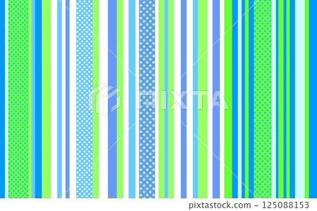 條紋圖案，彩色，藍色，綠色，圓點 125088153