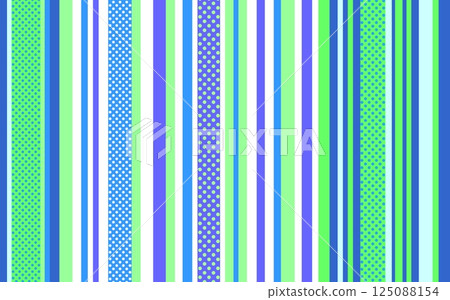 條紋圖案，彩色，藍色，綠色，圓點 125088154