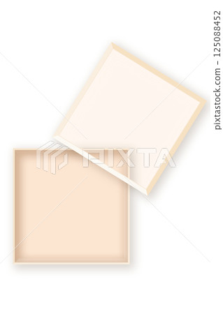 Box frame illustration material, frame, beige wooden color, mockup box Box frame illustration material, frame, beige wooden color, mockup box 125088452