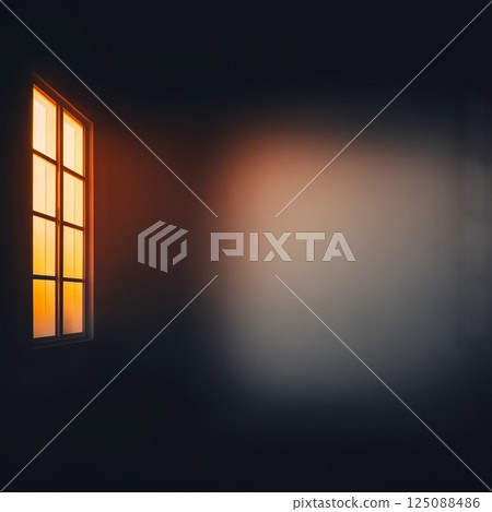 光線照射的窗戶 光線照射的窗戶 125088486
