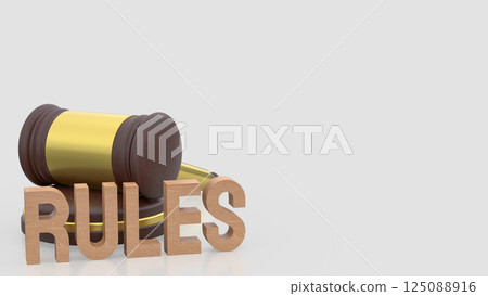 The Hammer for law concept 3d Rendering. The Hammer for law concept 3d Rendering. 125088916