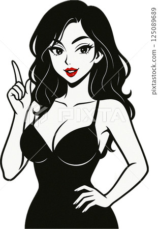 A simple and sexy feminine touch 125089689