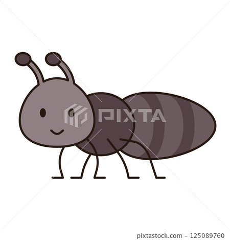 ANT cute animal illustration outline doodle simple kawaii Japanese style drawing kiddy icon minimalist symbol isolated ANT cute animal illustration outline doodle simple kawaii Japanese style drawing kiddy icon minimalist symbol isolated 125089760