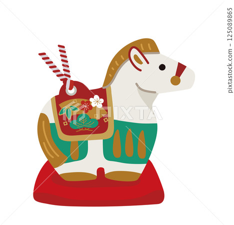 Zodiac Figurine - Illustration of the Zodiac's Clay Bell - Year of the Horse 2026 - White 125089865