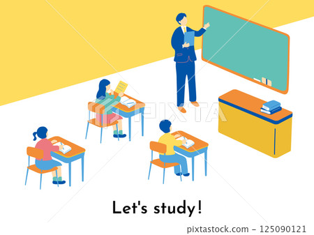 正在學習的孩子們 125090121