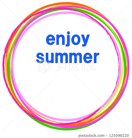 Enjoy summer, summer greetings 125090220