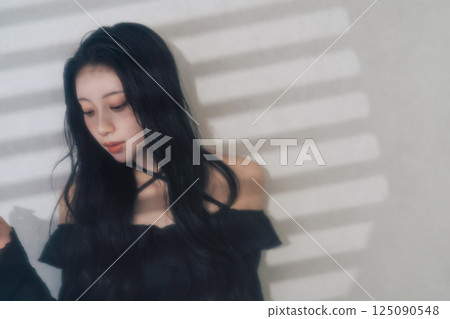 Korean style portrait y2k fashion 125090548
