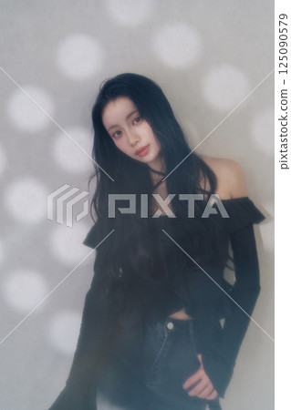Korean style portrait y2k fashion 125090579