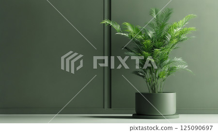 室內植物放在房間裡 125090697