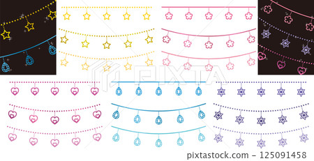 Cute garland set 125091458
