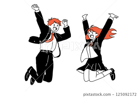 High school student to jump High school student to jump 125092172