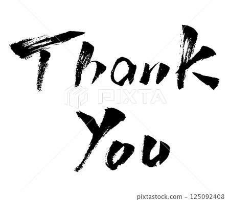 謝謝 Sankyuu 刷字符插圖圖標 125092408