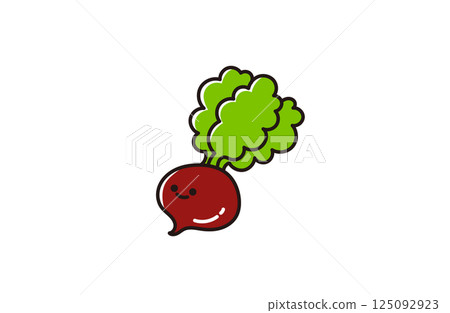 可愛的蘿蔔蔬菜插畫 可愛的蘿蔔蔬菜插畫 125092923