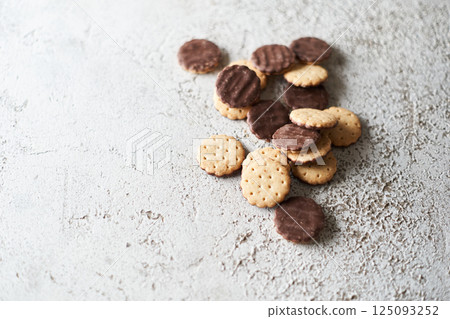 Stock Photo: Chocolate biscuit Stock Photo: Chocolate biscuit 125093252