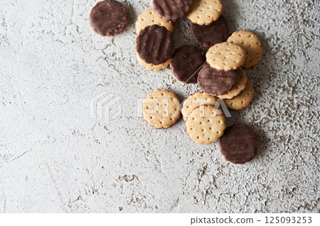 Stock Photo: Chocolate biscuit Stock Photo: Chocolate biscuit 125093253