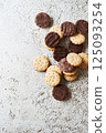 庫存照片: 巧克力餅乾 125093254