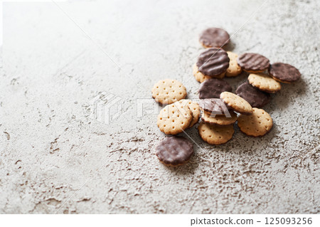 Stock Photo: Chocolate biscuit Stock Photo: Chocolate biscuit 125093256