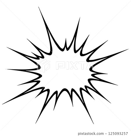 Dynamic Bursting Comic Explosion Speech Bubble Element Dynamic Bursting Comic Explosion Speech Bubble Element 125093257