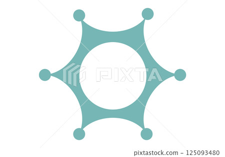 A bouncing ring seen from above 125093480