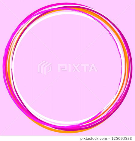 Frame, circle, round, colorful 125093588