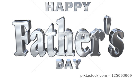 3DCG characters "Happy Father's Day" Father's Day 125093909