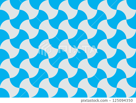 日本傳統圖案:Bundo Tsunagi_Turquoise 日本傳統圖案:Bundo Tsunagi_Turquoise 125094350