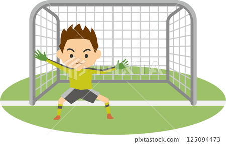 Soccer goalkeeper image illustration Soccer goalkeeper image illustration 125094473