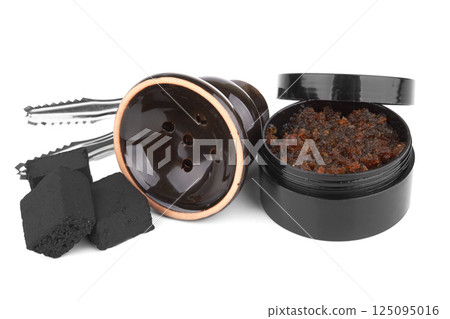 Coal with tobacco for hookah 125095016