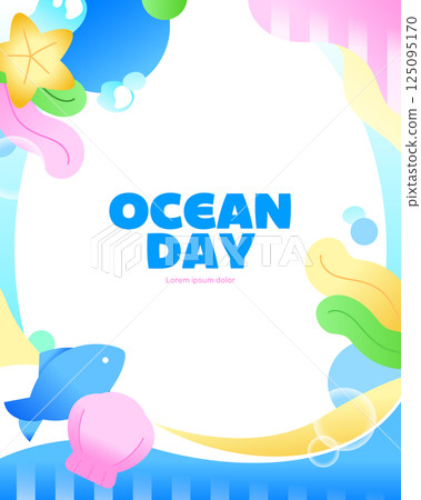 Ocean Day Illustration Ocean Day Illustration 125095170