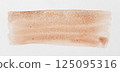 Set of watercolor brushstroke in the 2025 color of the year Mocha Mousse. Hand drawn textured template with elegant warm brown tone. Perfect for creating trendy graphic resource 125095316