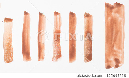 Set of watercolor brushstroke in the 2025 color of the year Mocha Mousse. Hand drawn textured template with elegant warm brown tone. Perfect for creating trendy graphic resource Set of watercolor brushstroke in the 2025 color of the year Mocha Mousse. Hand drawn textured template with elegant warm brown tone. Perfect for creating trendy graphic resource 125095318