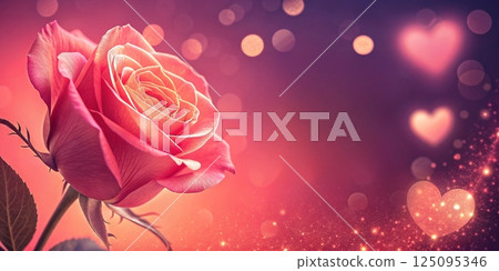 red rose on black background 125095346