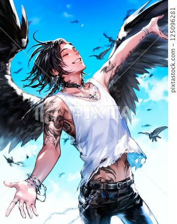 Fallen angel freed from darkness 125096281