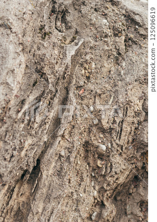 Brown limestone or sandstone rock natural surface Brown limestone or sandstone rock natural surface 125096619