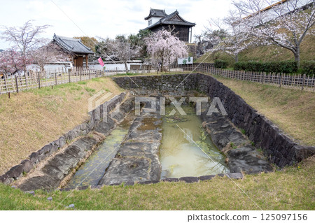 Kakegawa Castle: Jurobanbori moat and Taiko turret 125097156