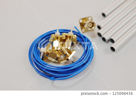 Aluminum pipes, wires and connector parts Aluminum pipes, wires and connector parts 125098438