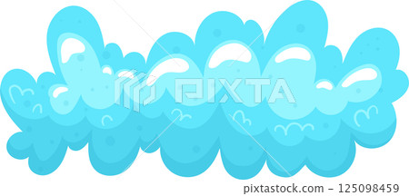 Soap foam clipart design illustration Soap foam clipart design illustration 125098459