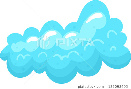 Soap foam clipart design illustration Soap foam clipart design illustration 125098493