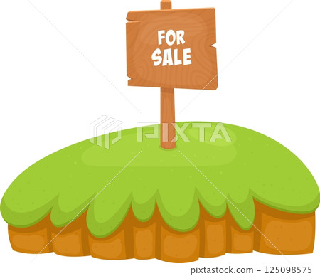 Land for sale clipart design illustration 125098575