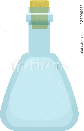 Empty glass bottle clipart design illustration Empty glass bottle clipart design illustration 125098655
