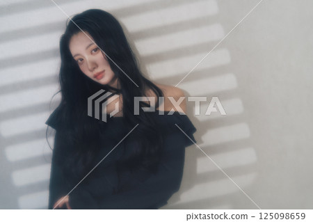Korean style portrait y2k fashion Korean style portrait y2k fashion 125098659