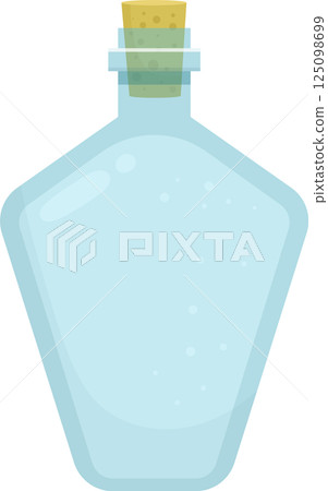 Empty glass bottle clipart design illustration 125098699