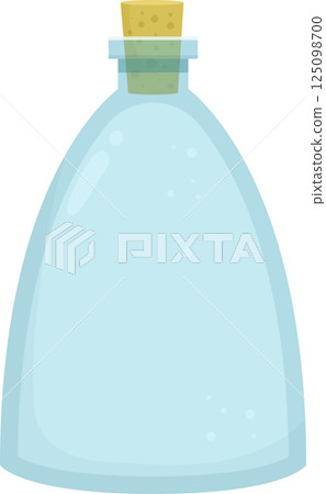 Empty glass bottle clipart design illustration 125098700