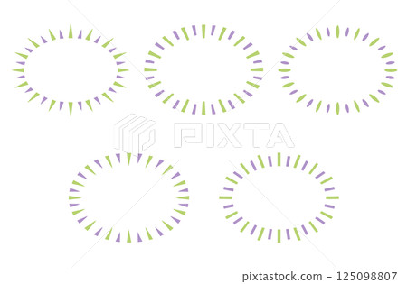 手繪漫畫風格對話框(顏色):橫向、閃光、黃綠色 x 紫色 手繪漫畫風格對話框(顏色):橫向、閃光、黃綠色 x 紫色 125098807