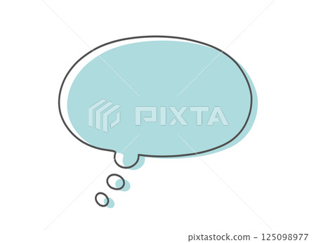 多彩的思維泡泡插畫素材 多彩的思維泡泡插畫素材 125098977