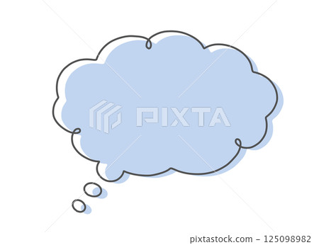 多彩的思維泡泡插畫素材 125098982