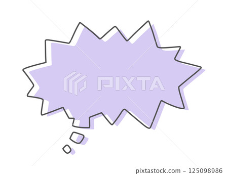 Illustration material of colorful speech bubbles in hearts Illustration material of colorful speech bubbles in hearts 125098986